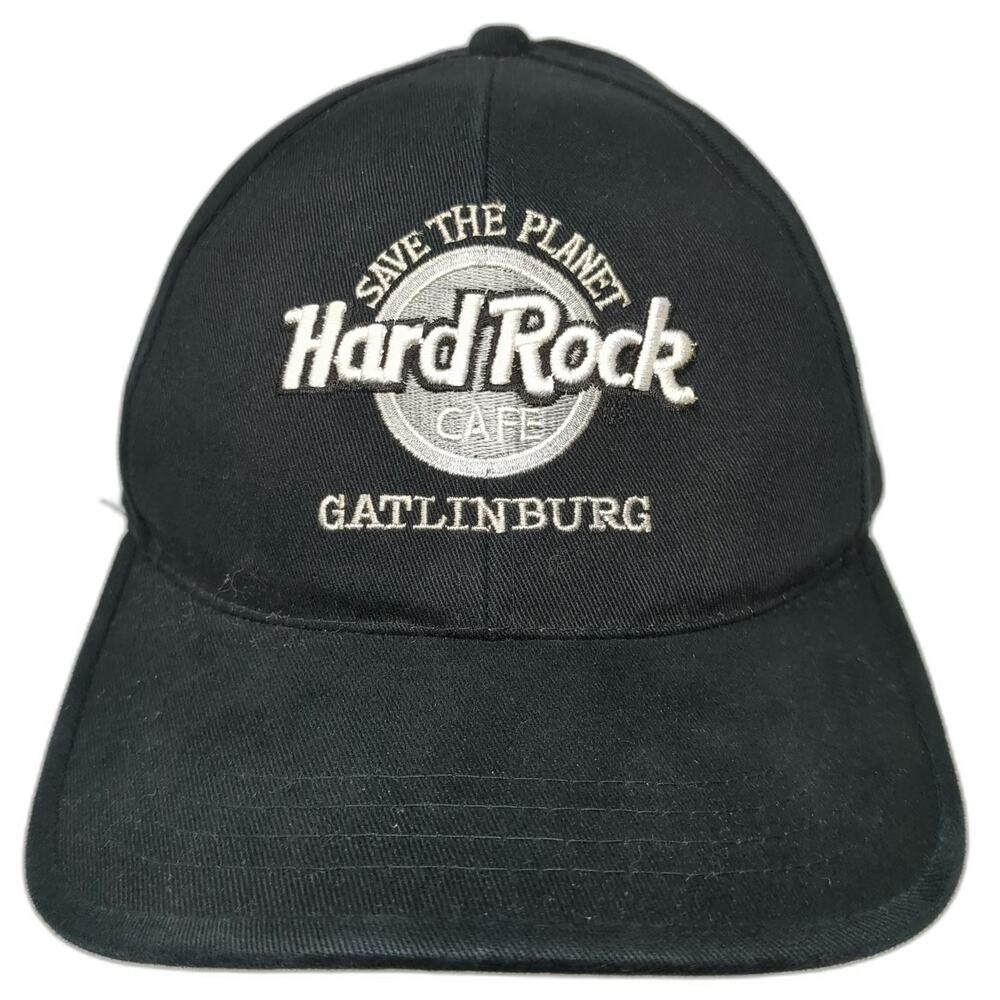 Hard Rock Cafe Baseball Cap Black One Size Gatlinburg Slideback Hat Love All